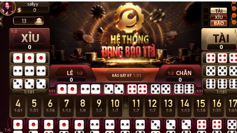 Bàn cược Sicbo X88 Sunwin với nhiều lựa chọn cửa cược 